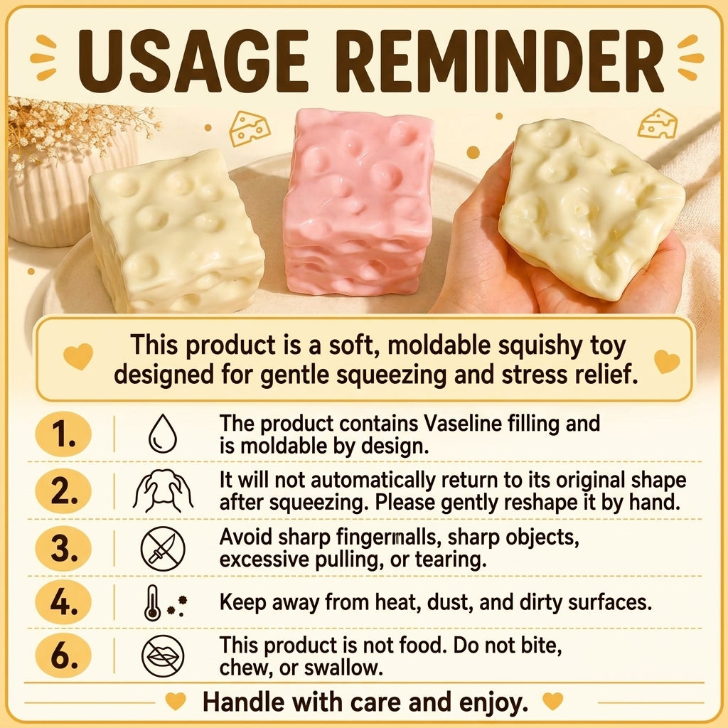 The Cheese | Stress Relieving Squishy Toy