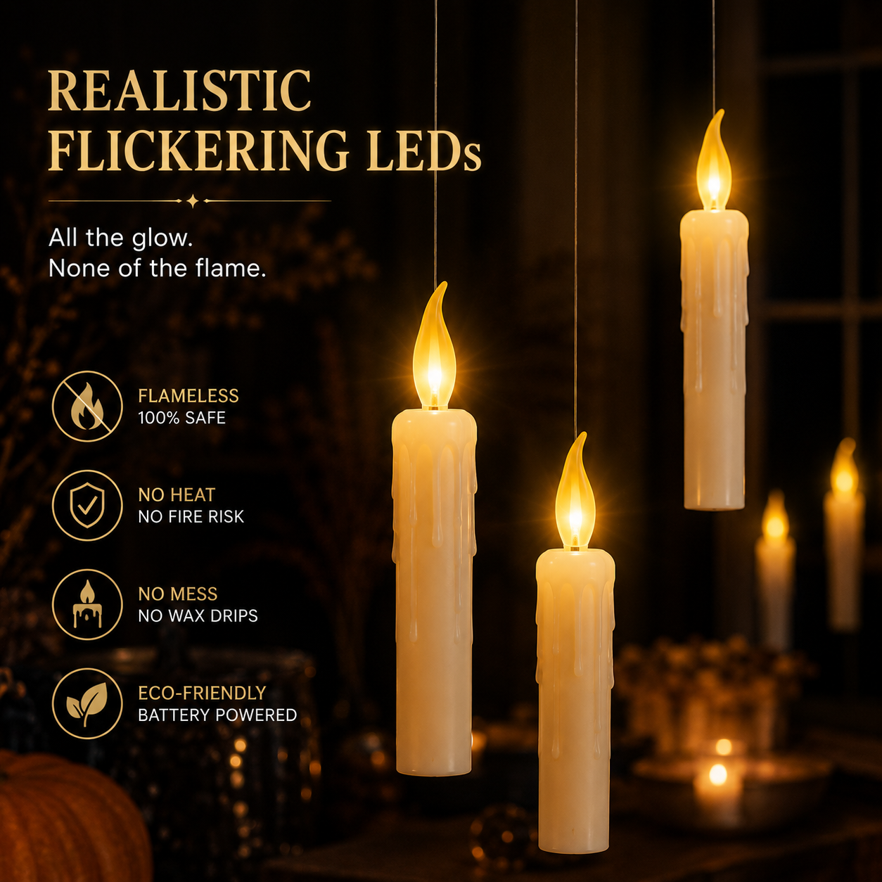 The Magic Candles | Floating Wand Control Set