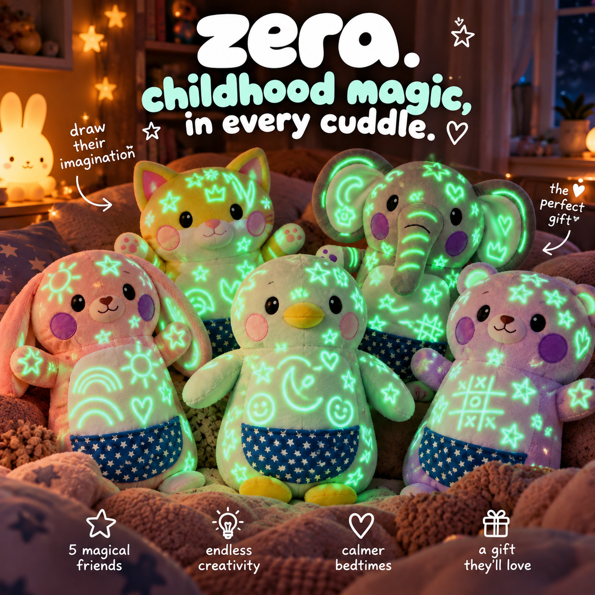 The Magic Mate | Draw & Glow Bedtime Plush