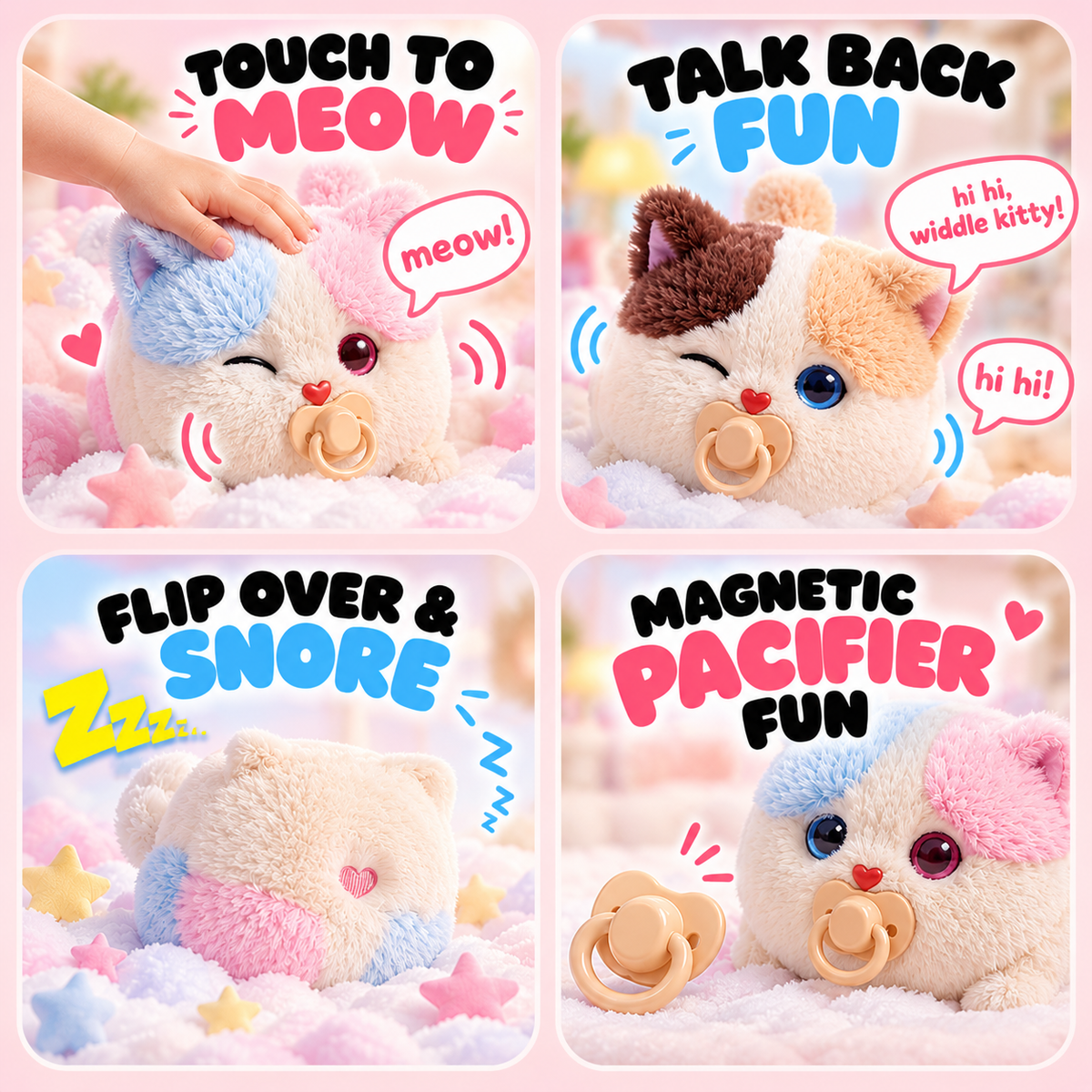 The Magic Kitty | Interactive Fluffy Plush Toy