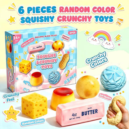 The Satisfying Six | 6 Crunchy Anti-Stress Squishies